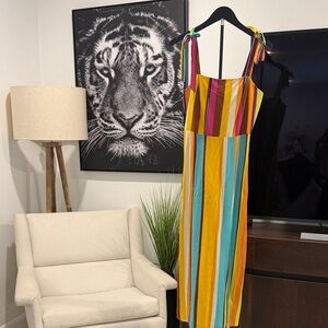 Gianni Bini Colorful Striped Maxi Dress